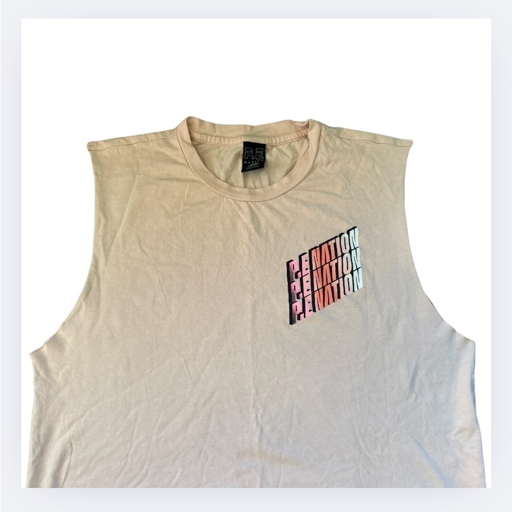 P.E. Nation Sleeveless Pink Active Top - Picture 3 of 7